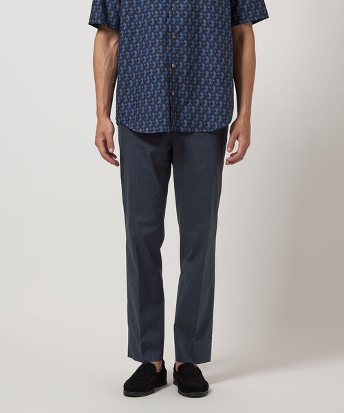 green label relaxing（グリーンレーベルリラクシング）の「エブリット コットンナイロン麻ポリウレタン スタンダード NP スラックス -ストレッチ・接触冷感-（スラックス・メンズ・ダークグレー/ネイビー/モカ・XL/M/L/S）」の17枚目の写真