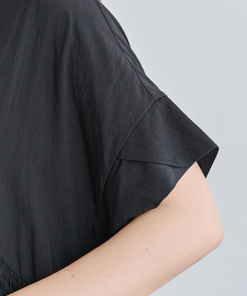 セール】【好機能シリーズ】接触冷感/ウエストシャーリングワンピース