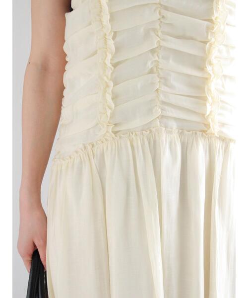 Te chichi（テチチ）の「フリルギャザーキャミワンピース（ワンピース・レディース・オフホワイト/ブラック・F）」の8枚目の写真