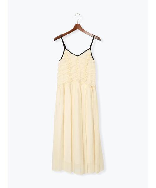 Te chichi（テチチ）の「フリルギャザーキャミワンピース（ワンピース・レディース・オフホワイト/ブラック・F）」の10枚目の写真