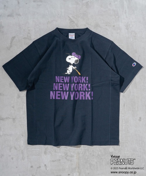 セール】【Champion】C3-B352/RW SHORT SLEEVE T-SHIRT/PEANUTS
