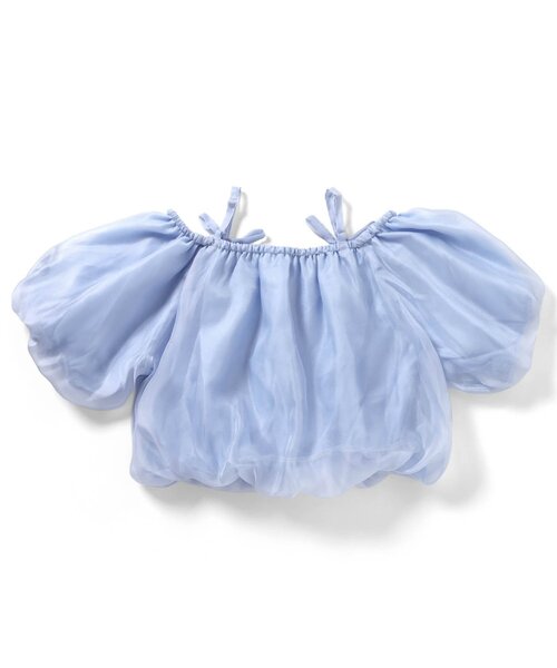 algy(アルジー)の「2WAYオフショルブラウス(シャツ/ブラウス・キッズ・ブラック/オフホワイト/サックスブルー・SMALL/MEDIUM/XX-SMALL/X-SMALL)」の8枚目の写真