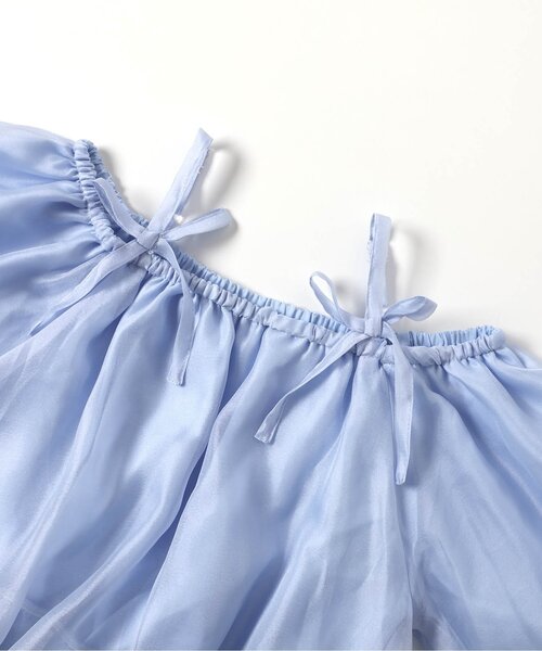 algy(アルジー)の「2WAYオフショルブラウス(シャツ/ブラウス・キッズ・ブラック/オフホワイト/サックスブルー・SMALL/MEDIUM/XX-SMALL/X-SMALL)」の10枚目の写真