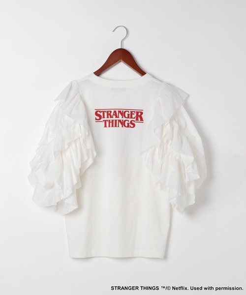 新品、未使用‼️STRANGER THINGSラッフルスリーブTシャツニコアンド 新品、未使用‼️STRANGER THINGSラッフルスリーブTシャツ