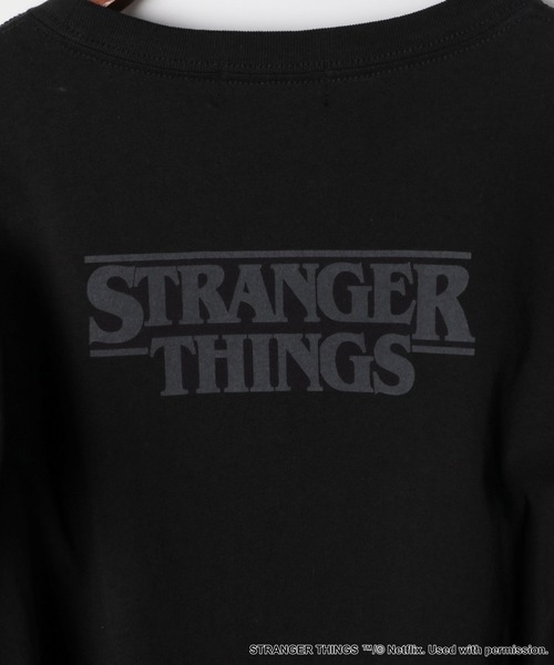 新品、未使用‼️STRANGER THINGSラッフルスリーブTシャツニコアンド STRANGER THINGS】コラボ ラッフルスリーブTシャツ（Tシャツ