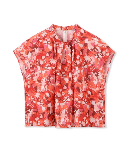 セール】フローラルスタンドカラーブラウス≪洗濯機で洗える≫（シャツ