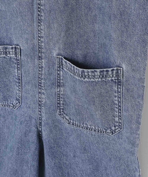 LEPSIM(レプシィム)の「デニムオールインワン 497422(つなぎ/オールインワン・レディース・ブルー/ネイビー・FREE)」の8枚目の写真