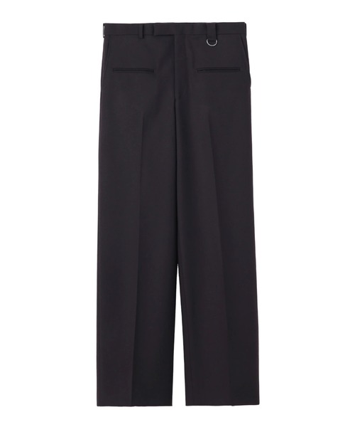 JOHN LAWRENCE SULLIVAN（ジョンローレンスサリバン）の「JOHN LAWRENCE SULLIVAN WOOL BARATHEA WIDE TROUSERS (2B001-0225-07)（スラックス・メンズ・ブラック/ブラウン・44/48/46）」の2枚目の写真