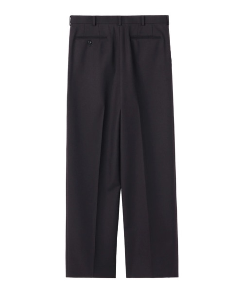 JOHN LAWRENCE SULLIVAN（ジョンローレンスサリバン）の「JOHN LAWRENCE SULLIVAN WOOL BARATHEA WIDE TROUSERS (2B001-0225-07)（スラックス・メンズ・ブラック/ブラウン・44/48/46）」の3枚目の写真