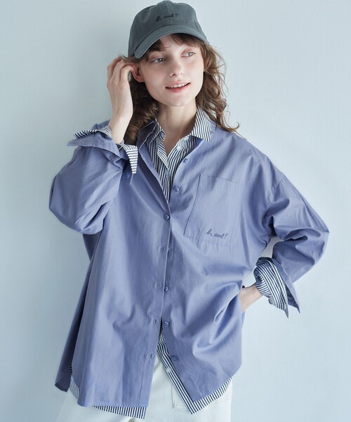た*し様 90s agnès b. 八の字　coating short blou た*し様 90s agnès b. 八の字 coating short blou