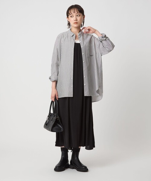 To b. by agnes b.（トゥービーバイアニエスベー）の「＜To b. by agnes b.コラボ＞エンブロイダリー オーバーサイズ シャツ（シャツ/ブラウス・レディース・ライトブルー/その他1・FREE）」の20枚目の写真