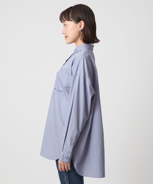 To b. by agnes b.（トゥービーバイアニエスベー）の「＜To b. by agnes b.コラボ＞エンブロイダリー オーバーサイズ シャツ（シャツ/ブラウス・レディース・ライトブルー/その他1・FREE）」の22枚目の写真