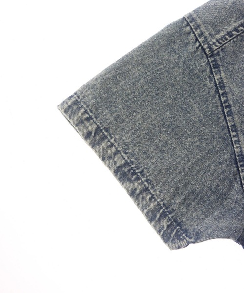 ANAP GｉRL（アナップガール）の「ANAPR+Sダブルジップデニム半袖シャツ【ユニセックス】（シャツ/ブラウス・キッズ・ブルー/ライトブルー・XS/M/S）」の7枚目の写真