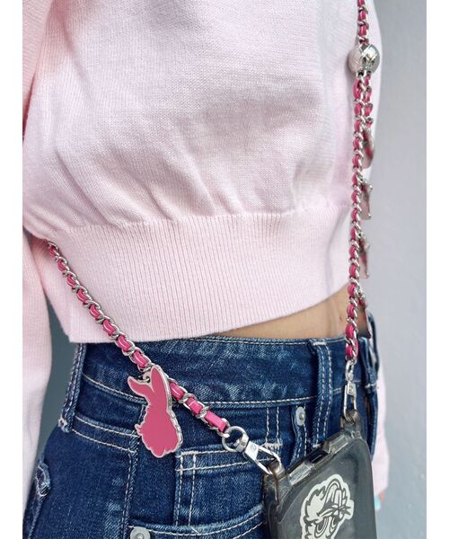 GYDA（ジェイダ）の「GYDA original charmスマホショルダー（スマホケース/カバー・レディース・ブラック/ピンク/オフホワイト/パープル・FREE）」の16枚目の写真