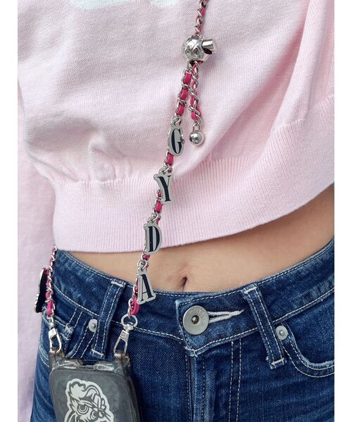 GYDA（ジェイダ）の「GYDA original charmスマホショルダー（スマホケース/カバー・レディース・ブラック/ピンク/オフホワイト/パープル・FREE）」の15枚目の写真