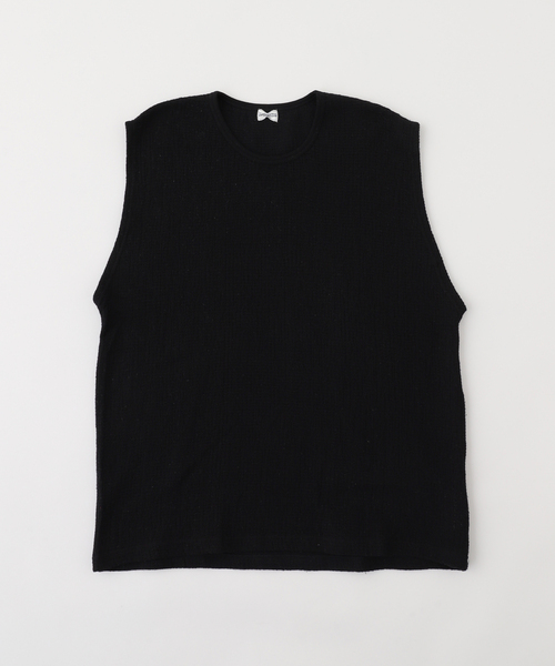 JOURNAL STANDARD J.S HOMESTEAD(ジャーナルスタンダードホームステッド)の「J.S.Homestead / レノ ファブリック ノー スリーブ(Tシャツ/カットソー・メンズ・ブラック/アイボリー/カーキ/ブラック系その他・MEDIUM/LARGE)」の3枚目の写真