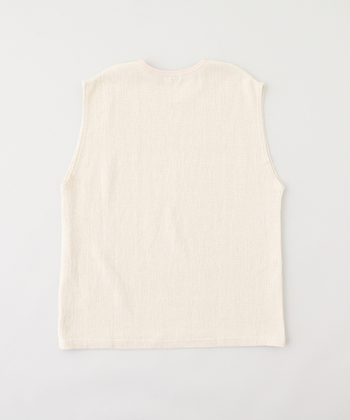 JOURNAL STANDARD J.S HOMESTEAD(ジャーナルスタンダードホームステッド)の「J.S.Homestead / レノ ファブリック ノー スリーブ(Tシャツ/カットソー・メンズ・ブラック/アイボリー/カーキ/ブラック系その他・MEDIUM/LARGE)」の5枚目の写真