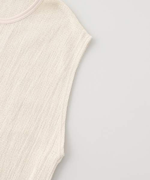 JOURNAL STANDARD J.S HOMESTEAD(ジャーナルスタンダードホームステッド)の「J.S.Homestead / レノ ファブリック ノー スリーブ(Tシャツ/カットソー・メンズ・ブラック/アイボリー/カーキ/ブラック系その他・MEDIUM/LARGE)」の7枚目の写真