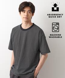 パーフェクテックボーダー 半袖Tシャツ 吸水速乾/洗濯機OK