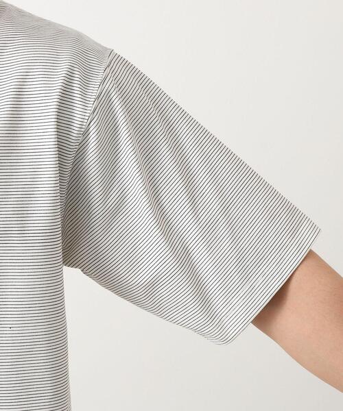 THE SHOP TK （ザ ショップ ティーケー ）の「パーフェクテックボーダー半袖Tシャツ 【吸水速乾／洗濯機OK】（Tシャツ/カットソー・メンズ・ホワイト系5/ブラック系2・02/03/04）」の21枚目の写真