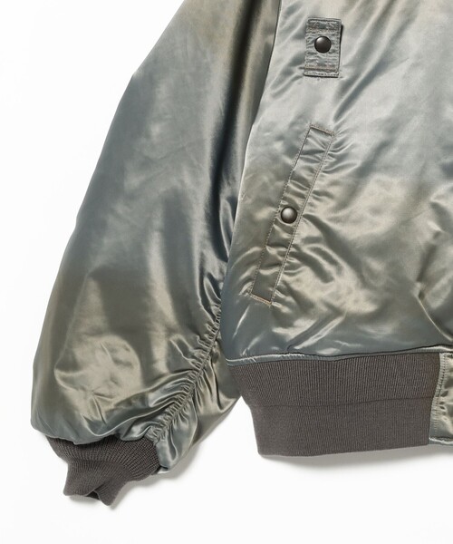 BEAMS（ビームス）の「ワイドショートフィット B-15タイプ フライトジャケット（ブルゾン・メンズ・ネイビー/グリーン系その他・XL/L/M/S）」の15枚目の写真