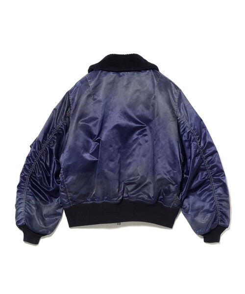 BEAMS（ビームス）の「ワイドショートフィット B-15タイプ フライトジャケット（ブルゾン・メンズ・ネイビー/グリーン系その他・XL/L/M/S）」の22枚目の写真