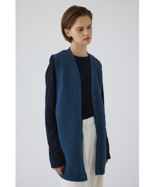 Belt set long knit vest ベルトセットロングニットベスト（ニット 