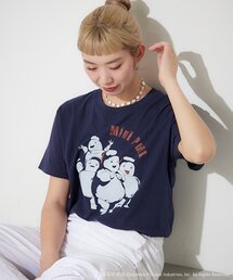 BIRTHDAY BAR | 【GHOSTBUSTERS ゴーストバスターズ】コットンTシャツ　ネイビー(Tシャツ/カットソー)