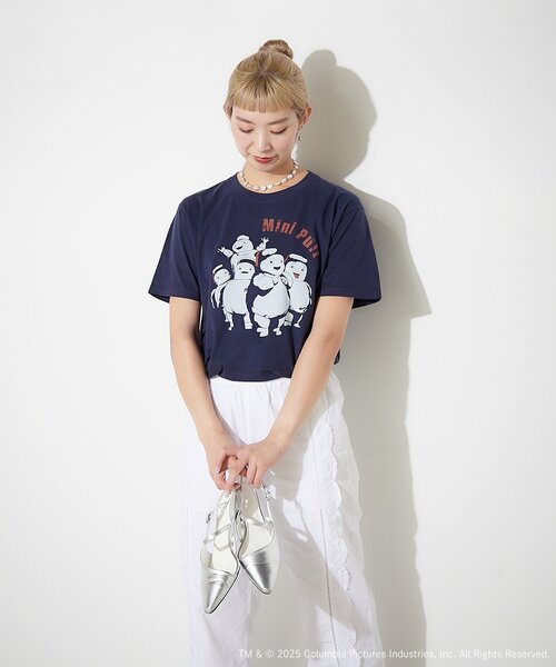 BIRTHDAY BAR（バースデイバー）の「【GHOSTBUSTERS ゴーストバスターズ】コットンTシャツ　ネイビー（Tシャツ/カットソー・レディース・ネイビー・0）」の3枚目の写真