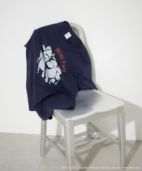 BIRTHDAY BAR（バースデイバー）の「【GHOSTBUSTERS ゴーストバスターズ】コットンTシャツ　ネイビー（Tシャツ/カットソー・レディース・ネイビー・0）」の8枚目の写真