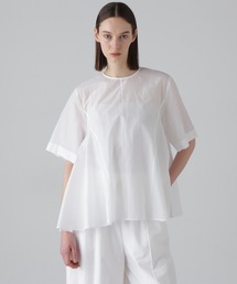 ADORE アドーア　スタンドカラーブラウス　M L 白　袖ボタン　ボリューム袖 ADORE｜アドーアのシャツ/ブラウス（ホワイト/白色系）通販 - ZOZOTOWN