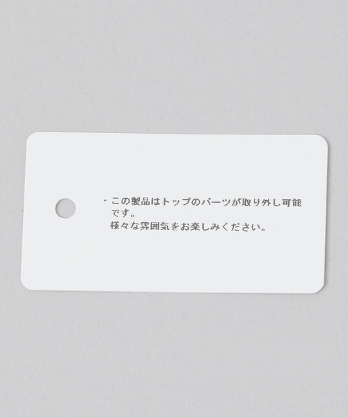 JEANASIS（ジーナシス）の「metal flower ネックレス/572284（ネックレス・レディース・レッド/ネイビー・FREE）」の5枚目の写真