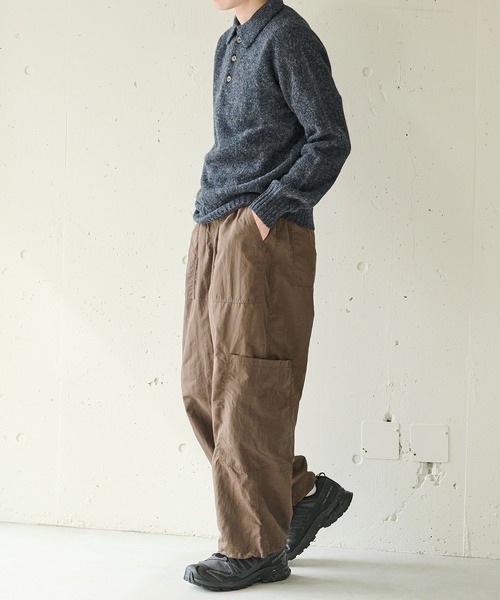 セール】【MAISON CLUB】Nylon Ripstop Bigpocket Cargo Pants