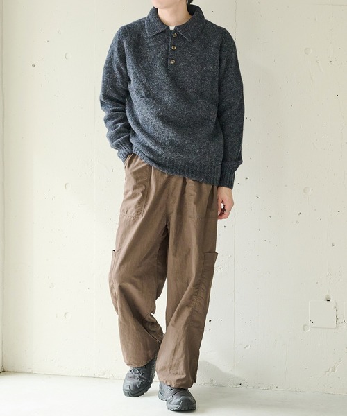 MAISON CLUB（メゾンクラブ）の「【MAISON CLUB】Nylon Ripstop Bigpocket Cargo Pants / ナイロンリップストップビッグポケットカーゴパンツ KKP（カーゴパンツ・メンズ・カーキ/ブラック/ブラウン・M/L）」の17枚目の写真