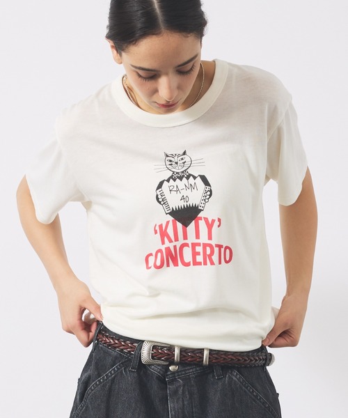 NOMINE(ノミネ)の「【RUSSELL ATHLETIC/ラッセル アスレチック】 NOMINE×RUSSELL別注 猫 キャット Tシャツ(Tシャツ/カットソー・メンズ・グレー系その他/ホワイト系その他2/グレー系その他2/ホワイト系その他・フリー)」の3枚目の写真