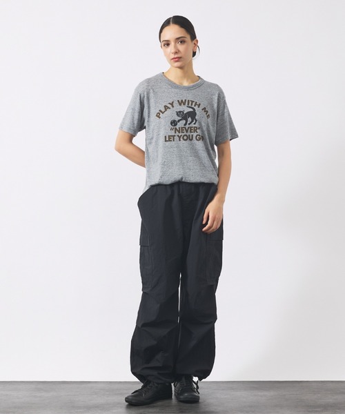 NOMINE(ノミネ)の「【RUSSELL ATHLETIC/ラッセル アスレチック】 NOMINE×RUSSELL別注 猫 キャット Tシャツ(Tシャツ/カットソー・メンズ・グレー系その他/ホワイト系その他2/グレー系その他2/ホワイト系その他・フリー)」の5枚目の写真
