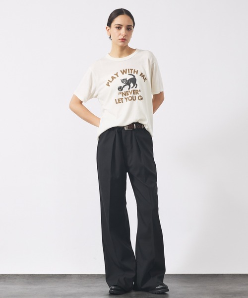 NOMINE(ノミネ)の「【RUSSELL ATHLETIC/ラッセル アスレチック】 NOMINE×RUSSELL別注 猫 キャット Tシャツ(Tシャツ/カットソー・メンズ・グレー系その他/ホワイト系その他2/グレー系その他2/ホワイト系その他・フリー)」の10枚目の写真