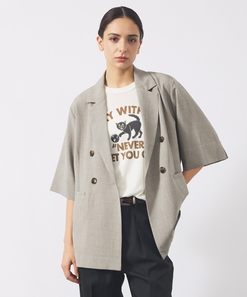 NOMINE(ノミネ)の「【RUSSELL ATHLETIC/ラッセル アスレチック】 NOMINE×RUSSELL別注 猫 キャット Tシャツ(Tシャツ/カットソー・メンズ・グレー系その他/ホワイト系その他2/グレー系その他2/ホワイト系その他・フリー)」の14枚目の写真
