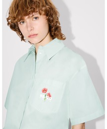 ブラウス シャツ 'Boke Flower 2.0' ショート ドロップド コットン シャツ レディース Boke Flower 2.0' ショート ドロップド コットン シャツ（シャツ