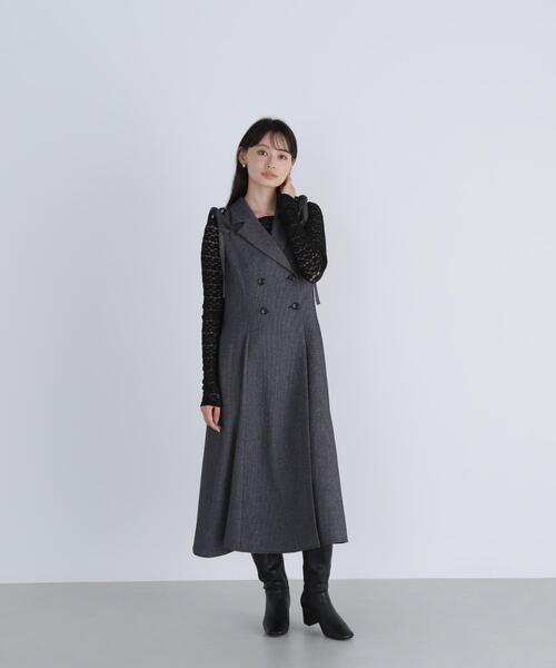 NATURAL BEAUTY BASIC（ナチュラルビューティーベーシック）の「◇ストレッチレーストップス（Tシャツ/カットソー・レディース・オフホワイト/ブラック/マジェンタ・FREE）」の11枚目の写真