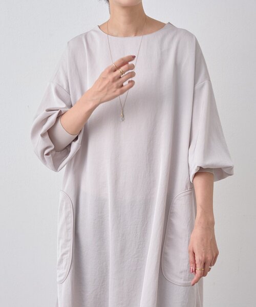 BEARDSLEY（ビアズリー）の「パイピングテントワンピース（ワンピース・レディース・ブラック/ベージュ・FREE）」の21枚目の写真