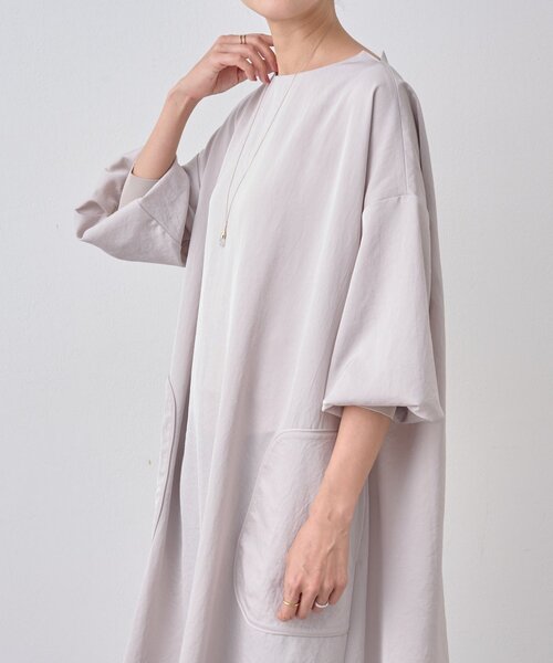 BEARDSLEY（ビアズリー）の「パイピングテントワンピース（ワンピース・レディース・ブラック/ベージュ・FREE）」の20枚目の写真