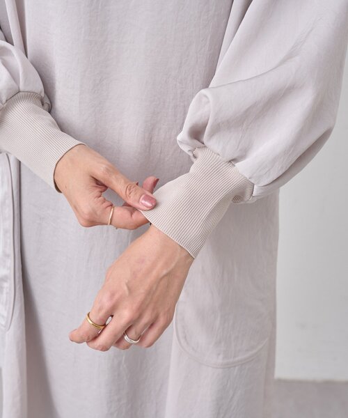 BEARDSLEY（ビアズリー）の「パイピングテントワンピース（ワンピース・レディース・ブラック/ベージュ・FREE）」の17枚目の写真