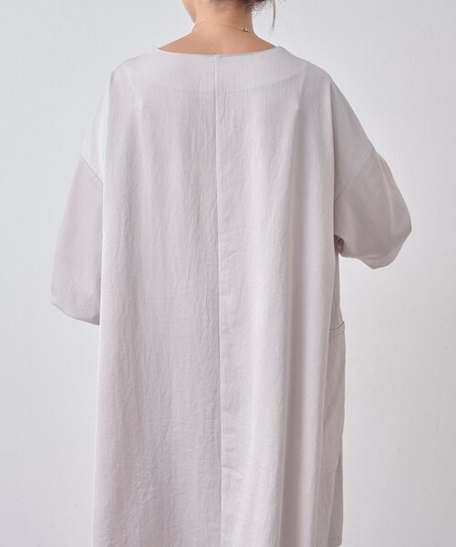 BEARDSLEY（ビアズリー）の「パイピングテントワンピース（ワンピース・レディース・ブラック/ベージュ・FREE）」の14枚目の写真