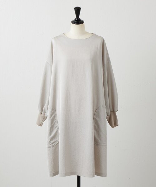 BEARDSLEY（ビアズリー）の「パイピングテントワンピース（ワンピース・レディース・ブラック/ベージュ・FREE）」の13枚目の写真