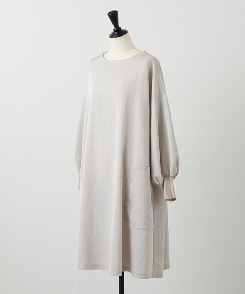 BEARDSLEY（ビアズリー）の「パイピングテントワンピース（ワンピース・レディース・ブラック/ベージュ・FREE）」の12枚目の写真