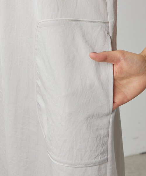 BEARDSLEY（ビアズリー）の「パイピングテントワンピース（ワンピース・レディース・ブラック/ベージュ・FREE）」の4枚目の写真