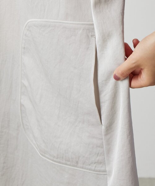 BEARDSLEY（ビアズリー）の「パイピングテントワンピース（ワンピース・レディース・ブラック/ベージュ・FREE）」の3枚目の写真