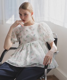 ♡新品未使用タグ付♡Meraki.フェミニンペプラムトップス ピンク 新商品 | MERAKI