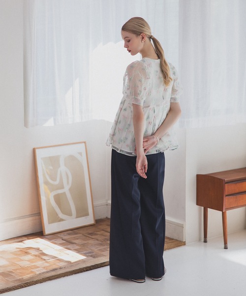 MERAKI（メラキ）の「ニュアンスカラーブラウス（シャツ/ブラウス・レディース・グリーン/パープル/オレンジ・FREE）」の13枚目の写真